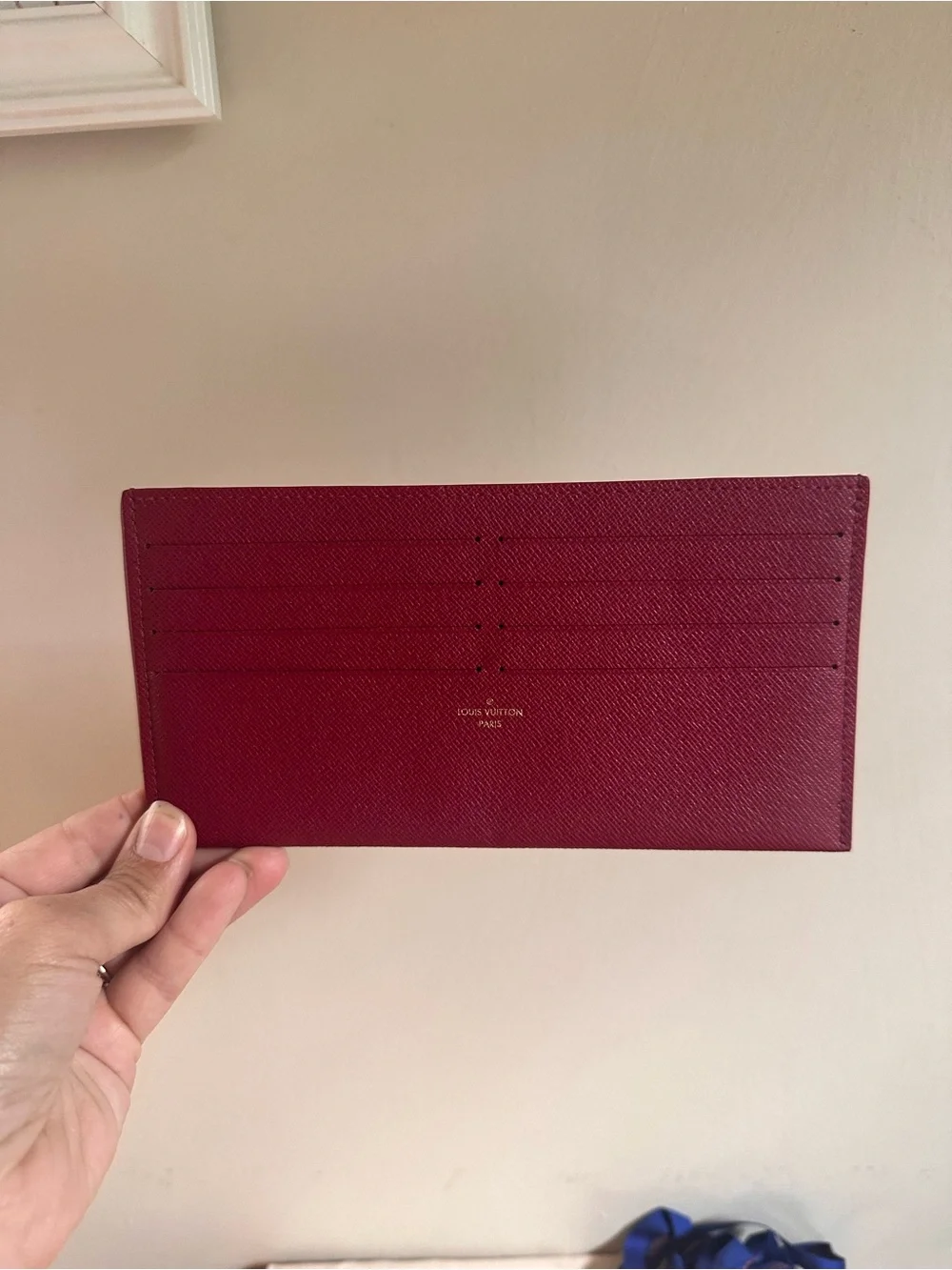 Louis Vuitton Brown Monogram Canvas Crossbody Pochette with Fuchsia Insert